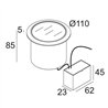 Delta Light LOGIC R A 24V Recessed lamp