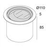 Delta Light LOGIC 90 R A WALLWASH SBL Recessed lamp