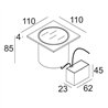 Delta Light LOGIC S 24V Recessed lamp