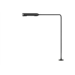 Lumina Flo Grommet F20 Tischlampe mit schwenkbarem Kopf, 2‑Stufen-Dimmer und Grommet‑Befestigung.