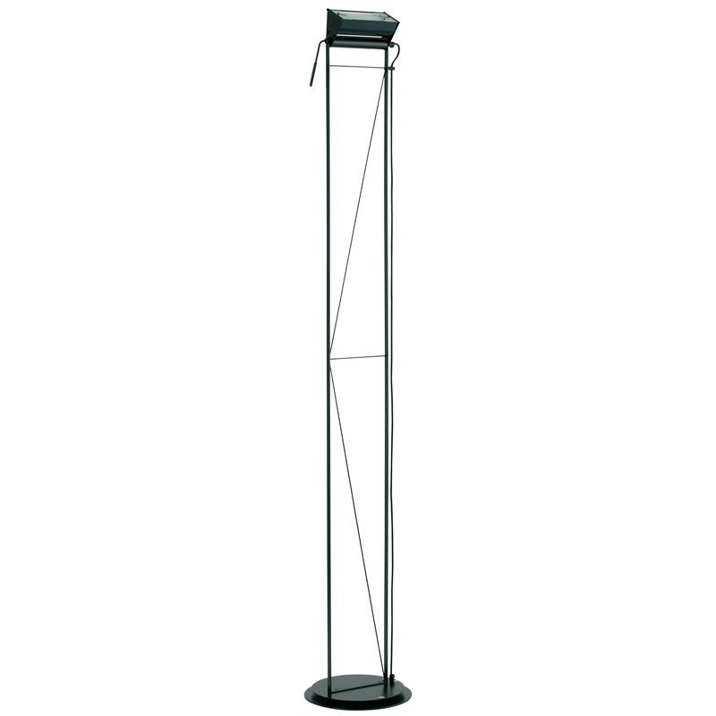 Lumina Opus Classic floor lamp with adjustable head, dimmable with cord dimmer.