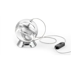 Lumina Limbus Eye Body Tischlampe mit Schnurdimmer und wahlweise transparentem oder mattem Glasdiffusor.