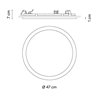 Vibia Circle Ø 47 cm - 3363 Deckenlampe