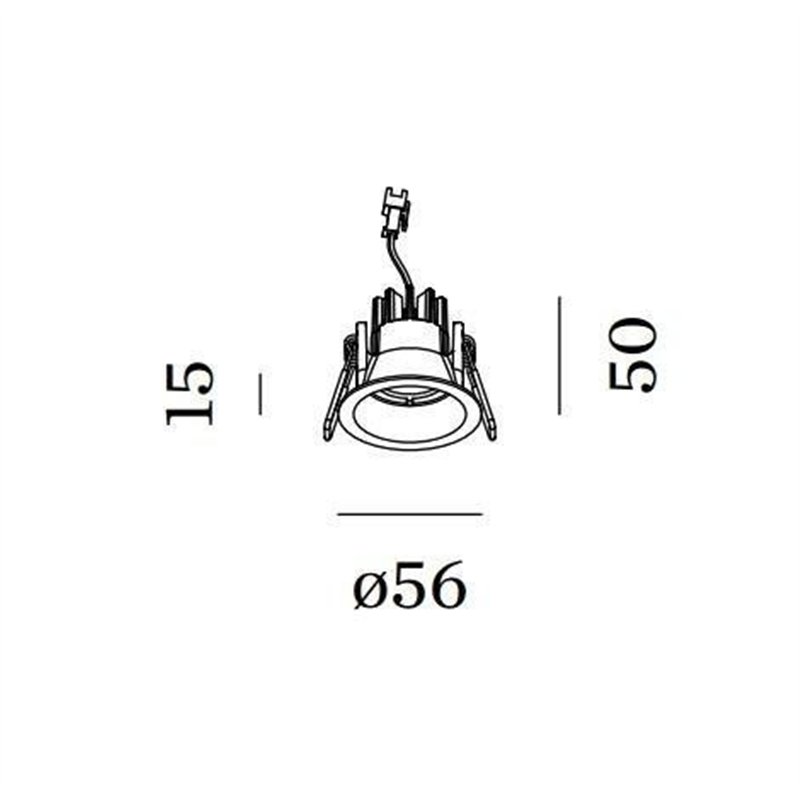 Wever & Ducré Deep Bijou 1.0 wire springs Recessed spot