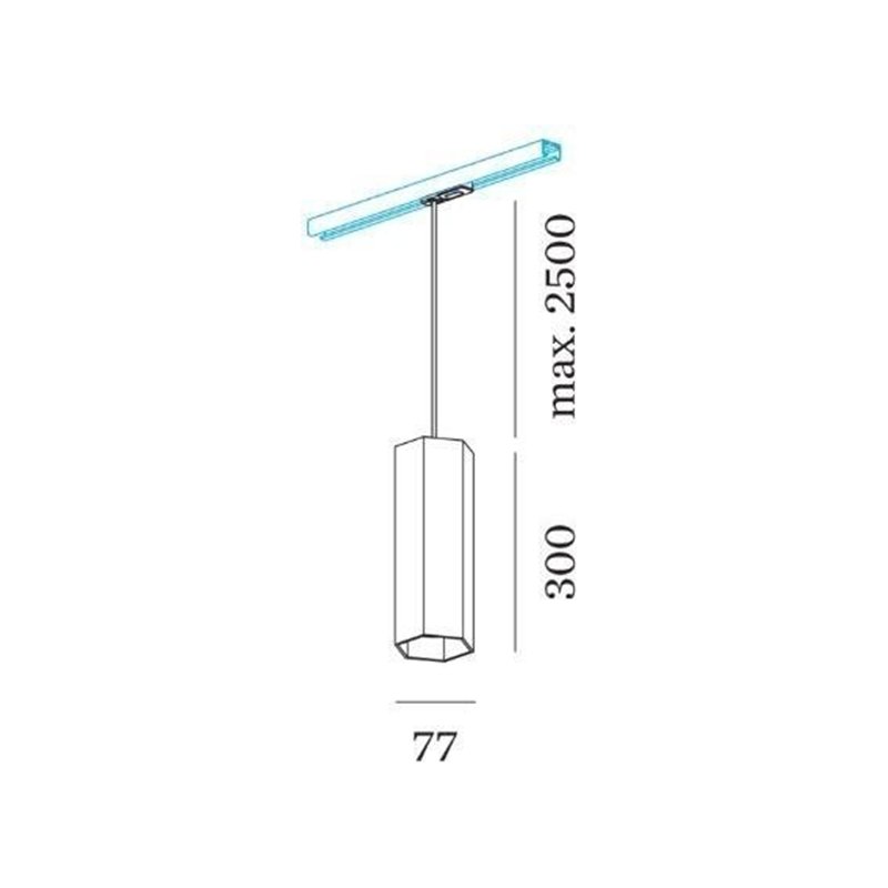 Wever & Ducré Hexo On Track 3-phase 3.0 PAR16 Track lighting fixture