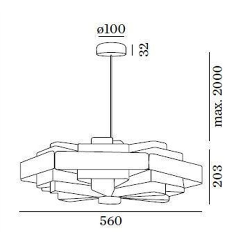 Wever & Ducré J.J.W. 04 Suspension lamp
