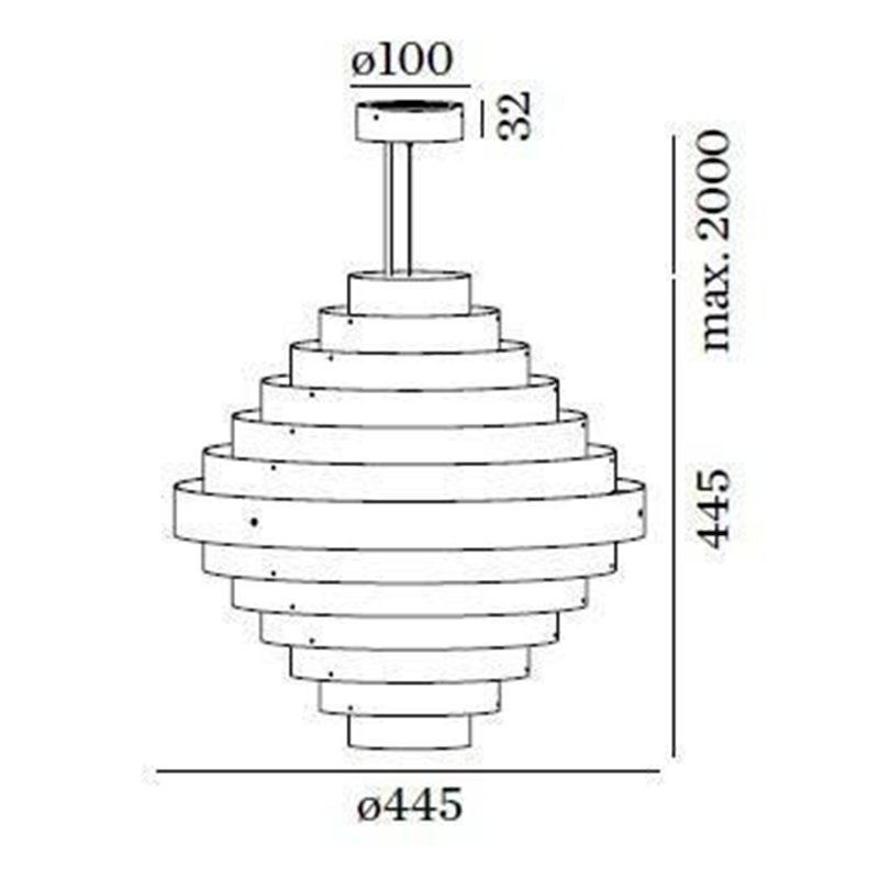 Wever & Ducré J.J.W. 05 Suspension lamp