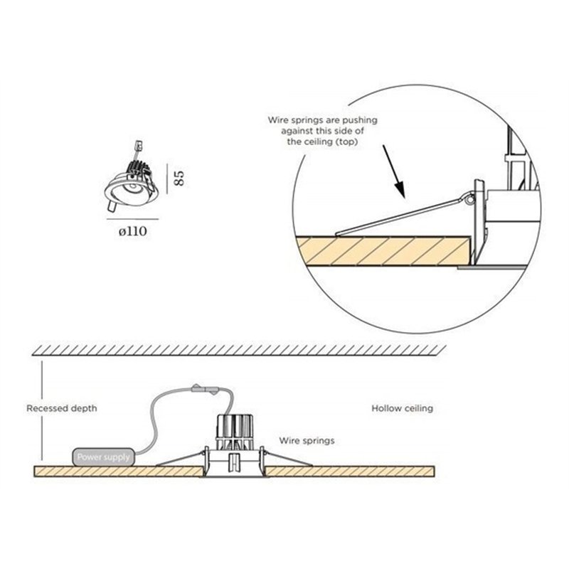 Wever & Ducré Rony Adjust 1.0 LED Einbaustrahler