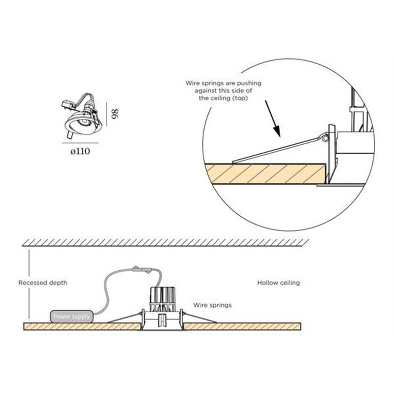 Wever & Ducré Rony Adjust 1.0 PAR16 Einbaustrahler