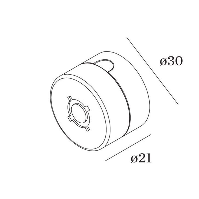Wever & Ducré Cable Wall Bracket Only For Wiro Textile Cable