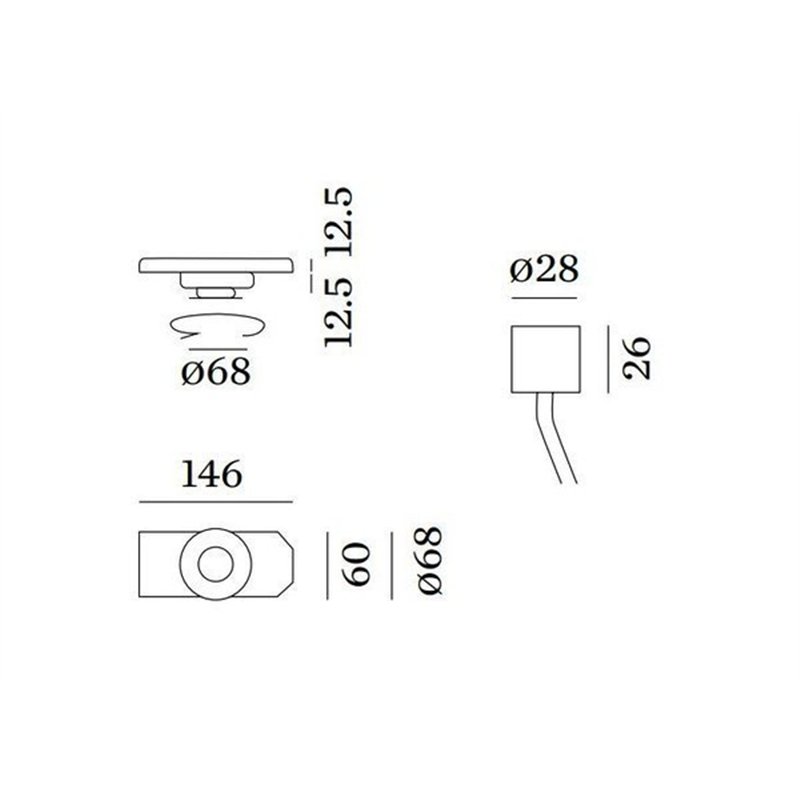 Wever & Ducré Invisible Ceiling Base