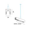 Wever & Ducré Track Profile 3M Strex System | Suspended Indirect Light