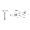 Wever & Ducré Middle Feed 3-Phase Track | Straight