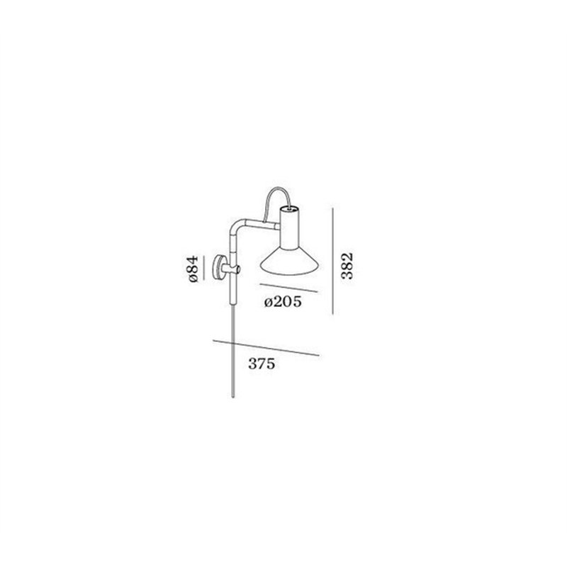 Wever & Ducré Roomor Wall 3.1 cable plug Wall lamp