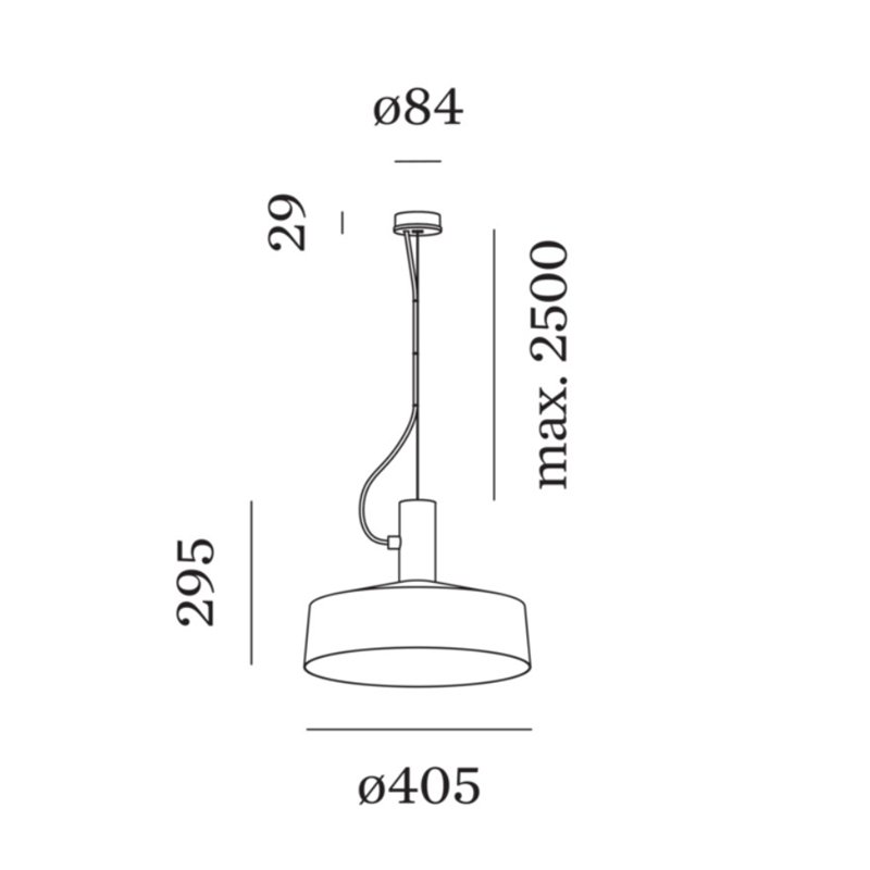 Wever & Ducré Roomor Cable 1.3 E27 Suspension lamp