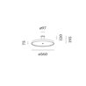 Wever & Ducré Roomor Office Surface 1.0 Ceiling lamp