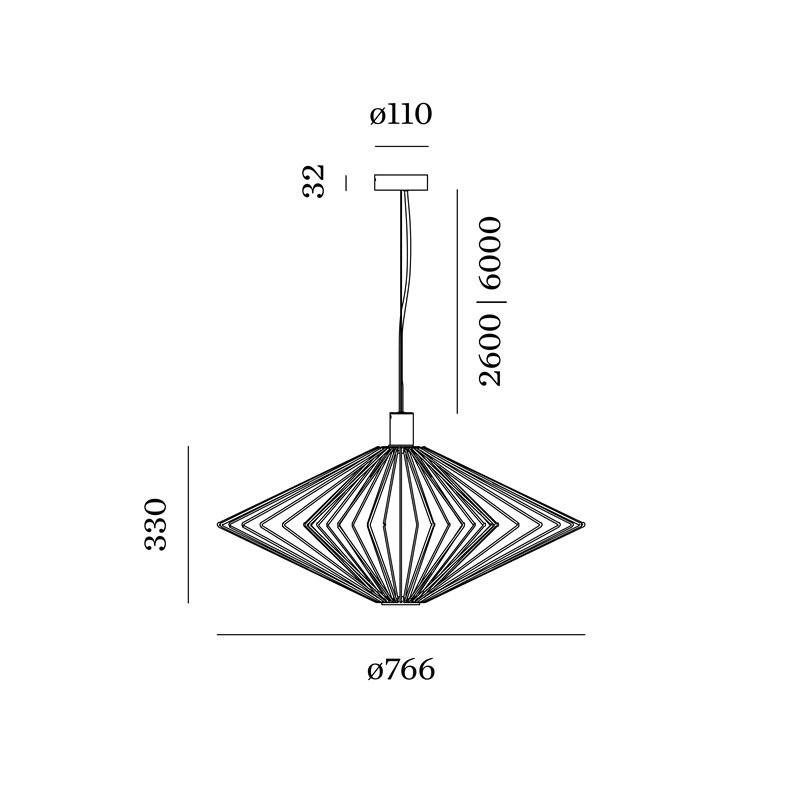 Wever & Ducré Wiro Diamond 2.0 Suspension lamp