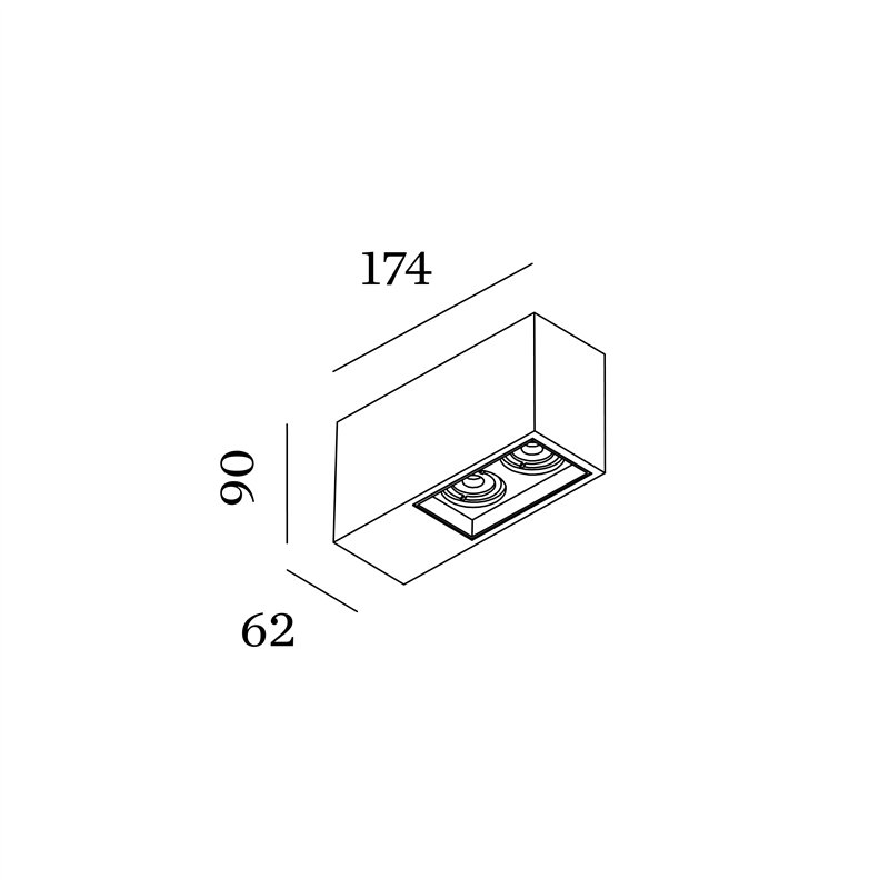 Wever & Ducré Plano Petit Surface 2.0 Deckenlampe