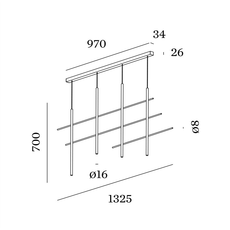 Wever & Ducré Net 4.0 Suspension lamp