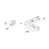 Wever & Ducré Strex L-Connector Surf / Susp Q Electrical