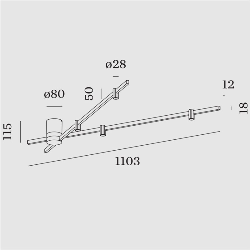 Wever & Ducré Trace Spin 1.0 Deckenlampe