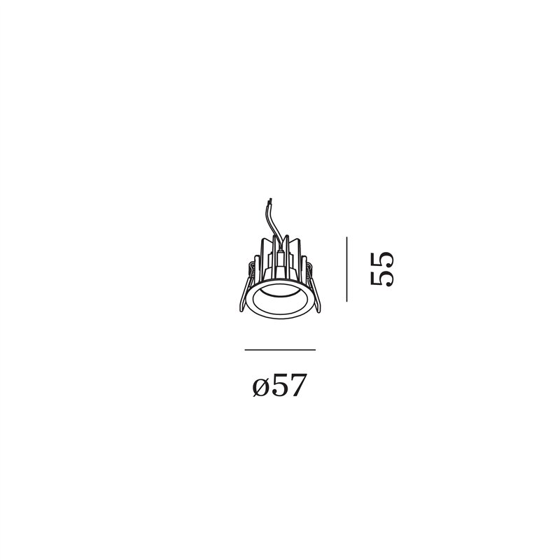 Wever & Ducré Deep Bijou IP65 1.0 Blattfedern Einbaustrahler