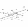 Wever & Ducré Trace Grid 1.0 Ceiling lamp