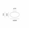 Wever & Ducré Perlez IP44 Surface 3.0 Deckenlampe
