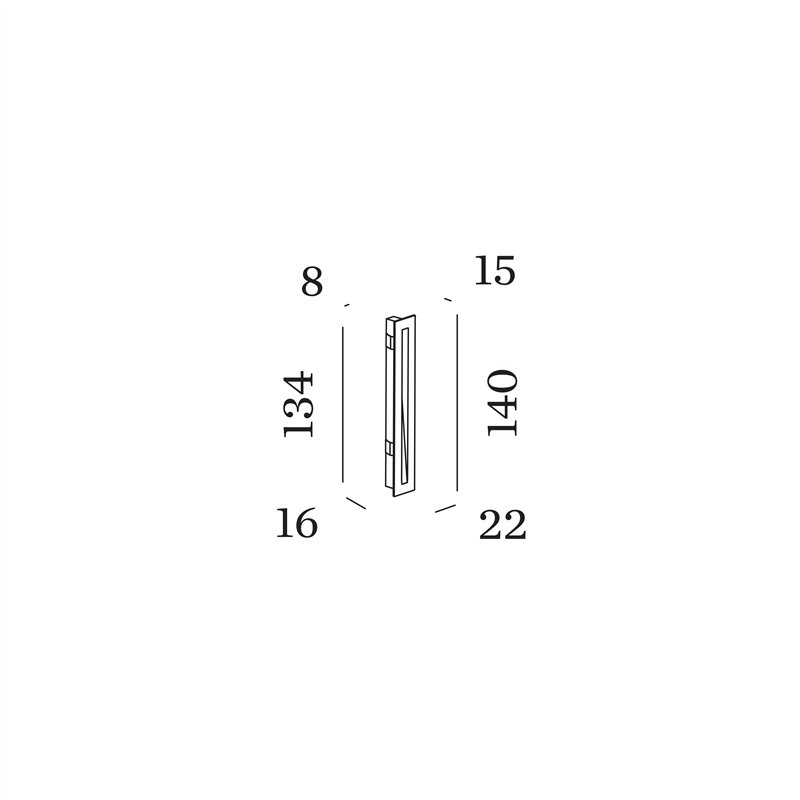 Wever & Ducré STRIPE SLIM 1.4 Wandlampe