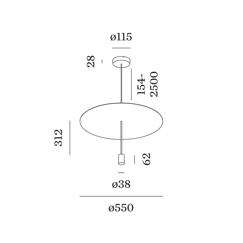 Wever & Ducré SHEDDA 1.0 Suspension lamp