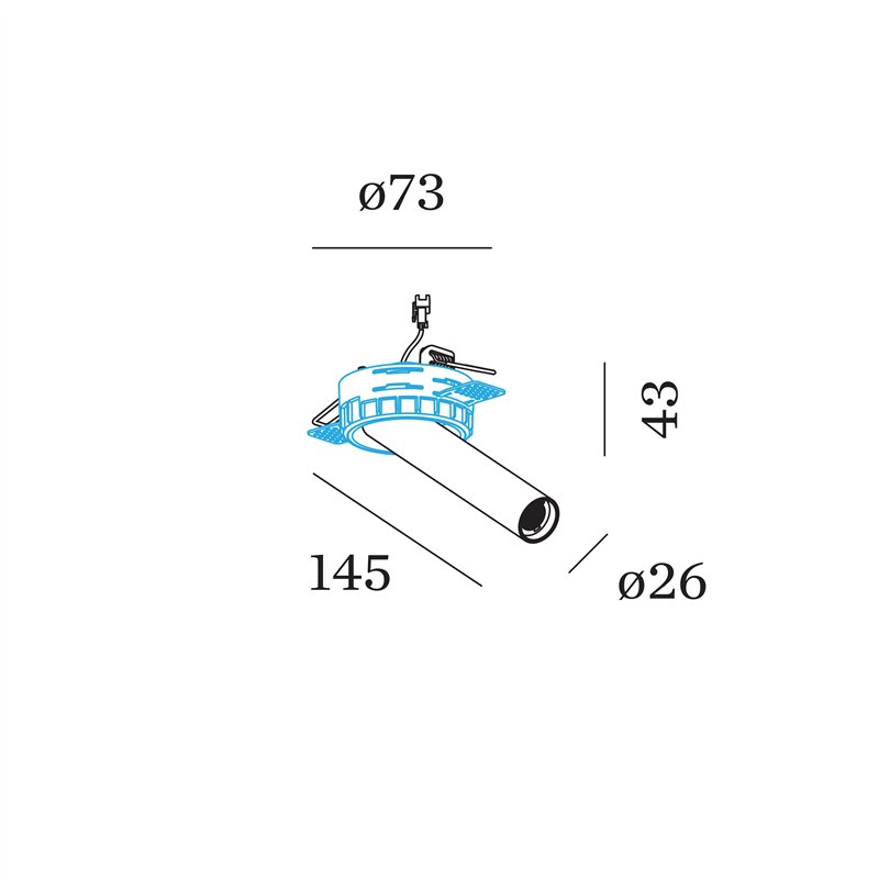 Wever & Ducré MATCH SNEAK trimless 1.0 Recessed spot