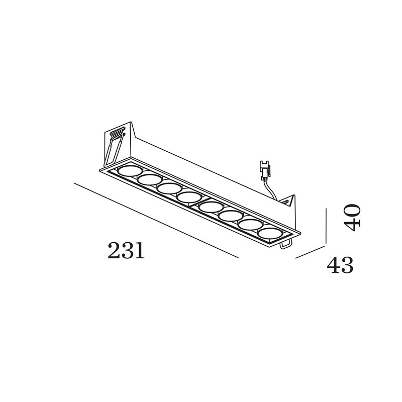 Wever & Ducré LINOO 8.0 Recessed spot