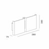 Wever & Ducré CG SQUARE 2G BIG Wandlampe