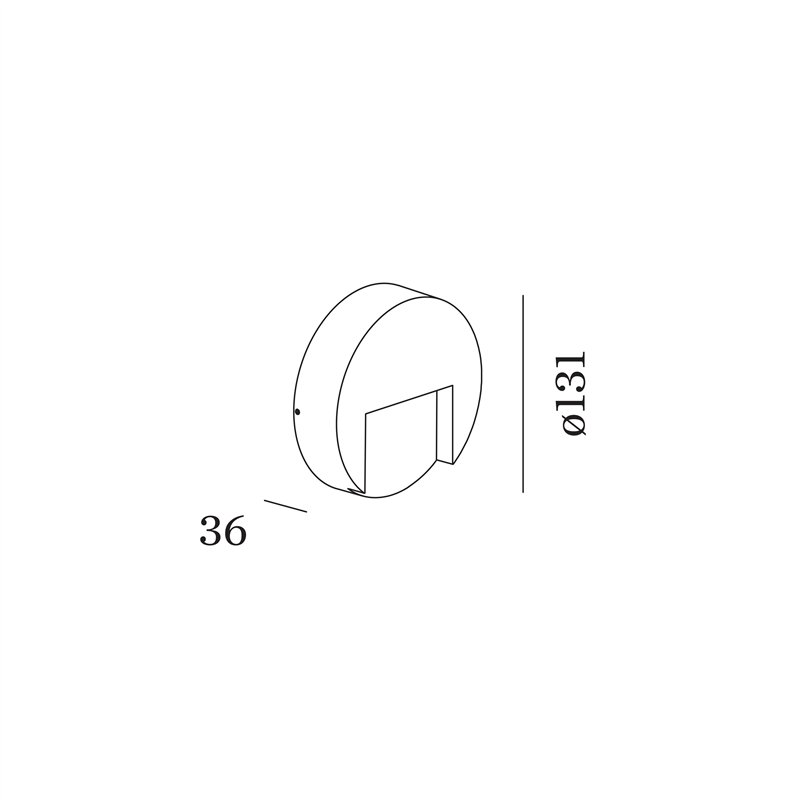 Wever & Ducré RETO ROUND WALL SURFACE OUTDOOR 1.3 Wandlampe