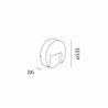Wever & Ducré RETO ROUND WALL SURFACE OUTDOOR 1.3 Wandlampe