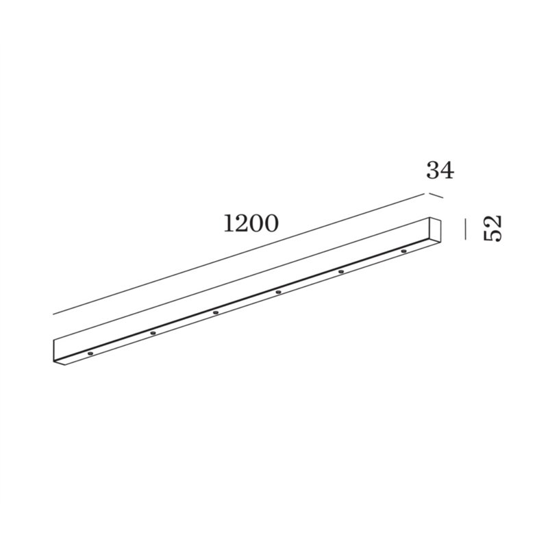 Wever & Ducré Susp Multiple Ceiling Base 2.6 Linear
