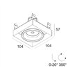 Delta Light Minigrid In Trimless 1 Hi Led recessed spot