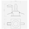 Astro Minima Square Fixed Ip65 recessed spot