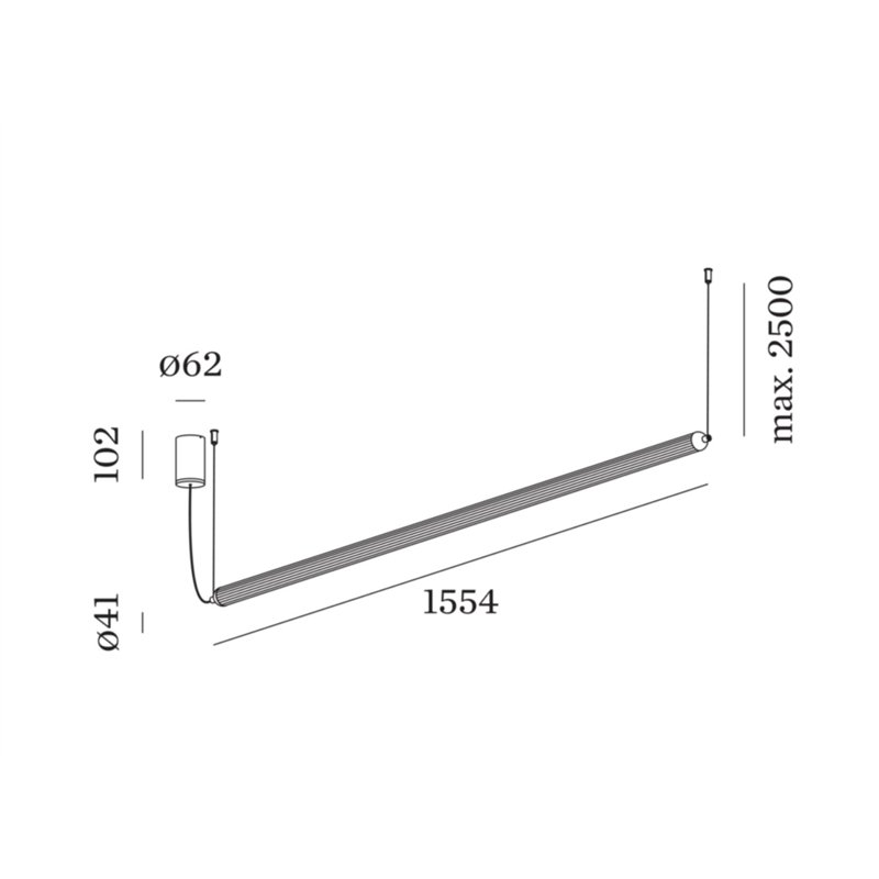 Wever & Ducré FLYRA horizontal 1.3 Hängelampe
