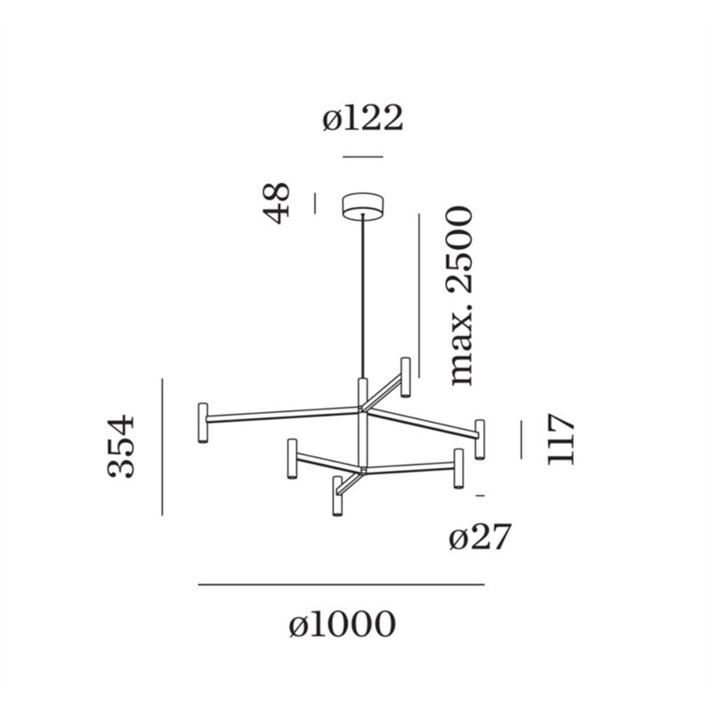 Wever & Ducré MATCH LUSTA 2.1 Suspension lamp