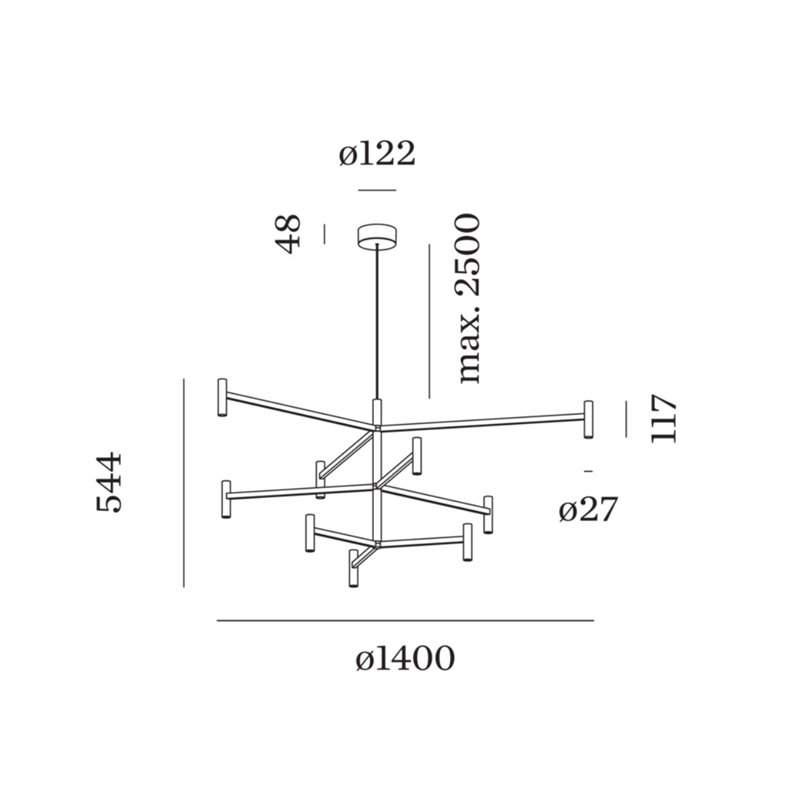 Wever & Ducré MATCH LUSTA 3.2.1 Suspension lamp