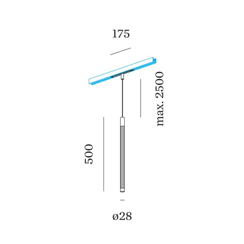 Wever & Ducré TRACE on STREX 5.0 Track lighting fixture