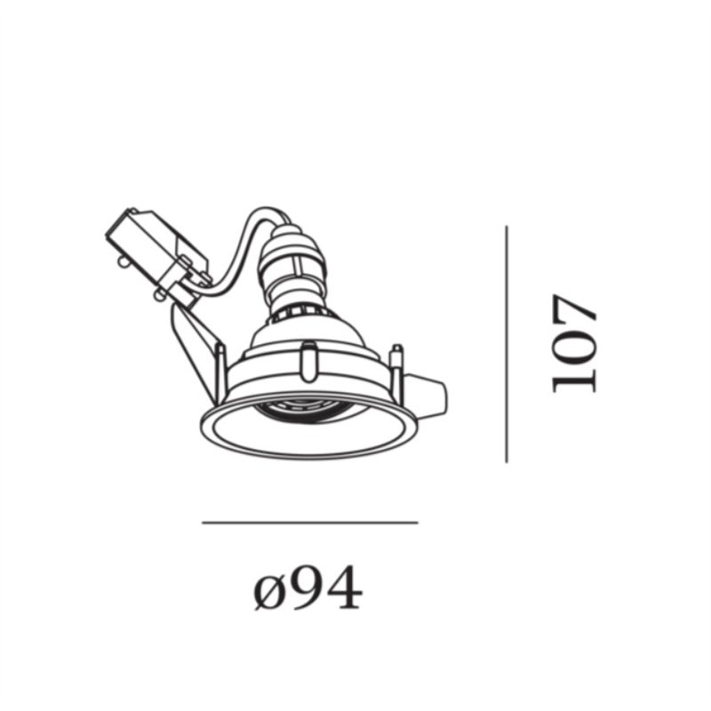 Wever & Ducré Deep Adjust 1.0 PAR16 Blattfedern Einbaustrahler