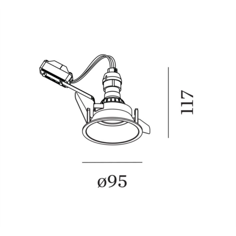 Wever & Ducré Deep IP44 1.0 PAR16 blade springs Recessed spot