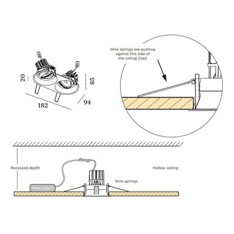 Wever & Ducré Deep Adjust 2.0 PAR16 Recessed spot