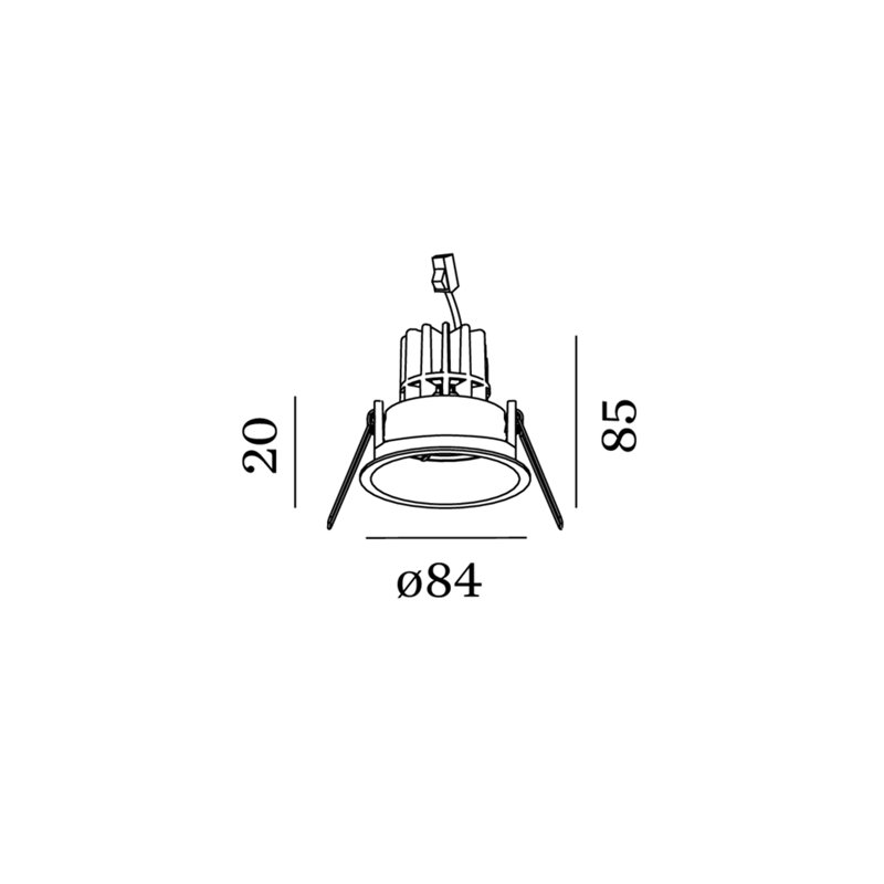 Wever & Ducré Deep 1.0 LED Drahtfedern Einbaustrahler