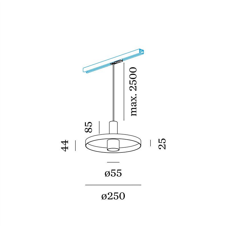Wever & Ducré Odrey On Track 1.2 PAR16 Track lighting fixture