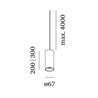 Wever & Ducré Ray Suspended 3.0 LED Suspension lamp