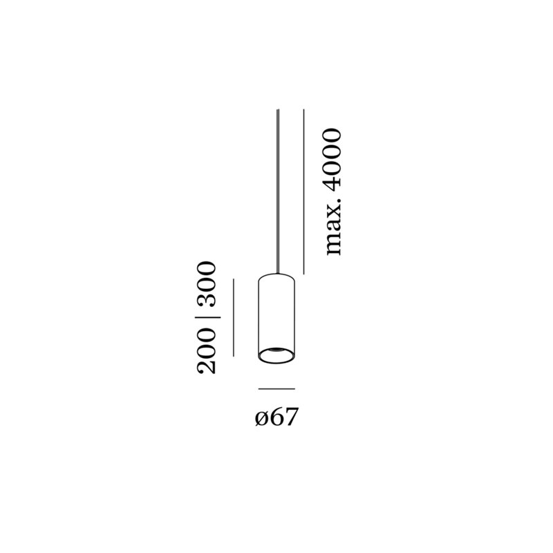 Wever & Ducré Ray Suspended 2.0 PAR16 Suspension lamp