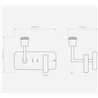 Astro Side by Side USB C | Wall lamp